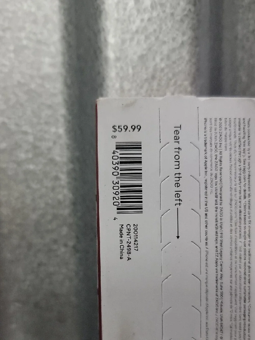 ZAGG Privacy 360 Protect Screen Protector for iPhone 15 - Black
